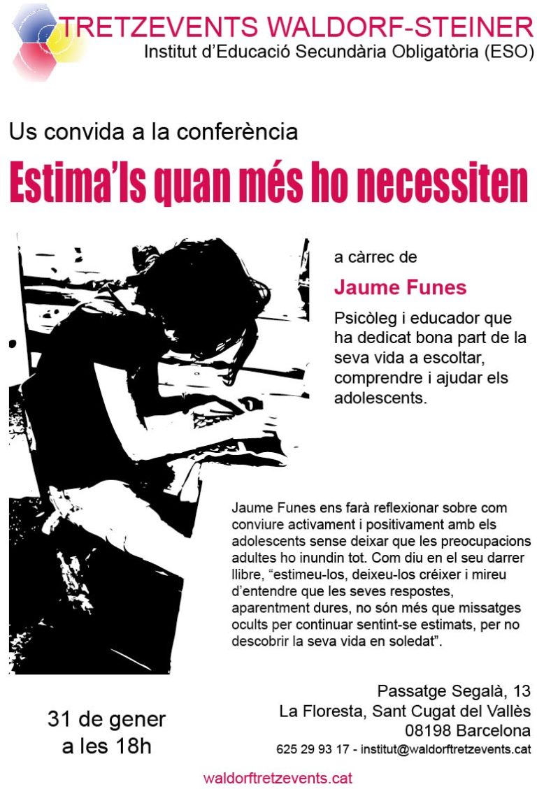 Conferència: Estima’ls quan més ho necessiten